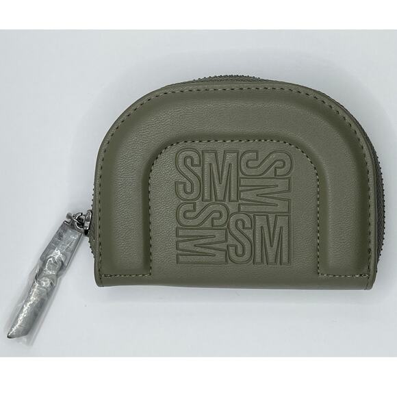 Steve Madden Handbags - Steve Madden Zip Dome Wallet Coin Purse Olive Green NEW Faux Leather SM